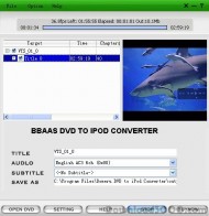 Bbaas DVD to iPod Converter screenshot